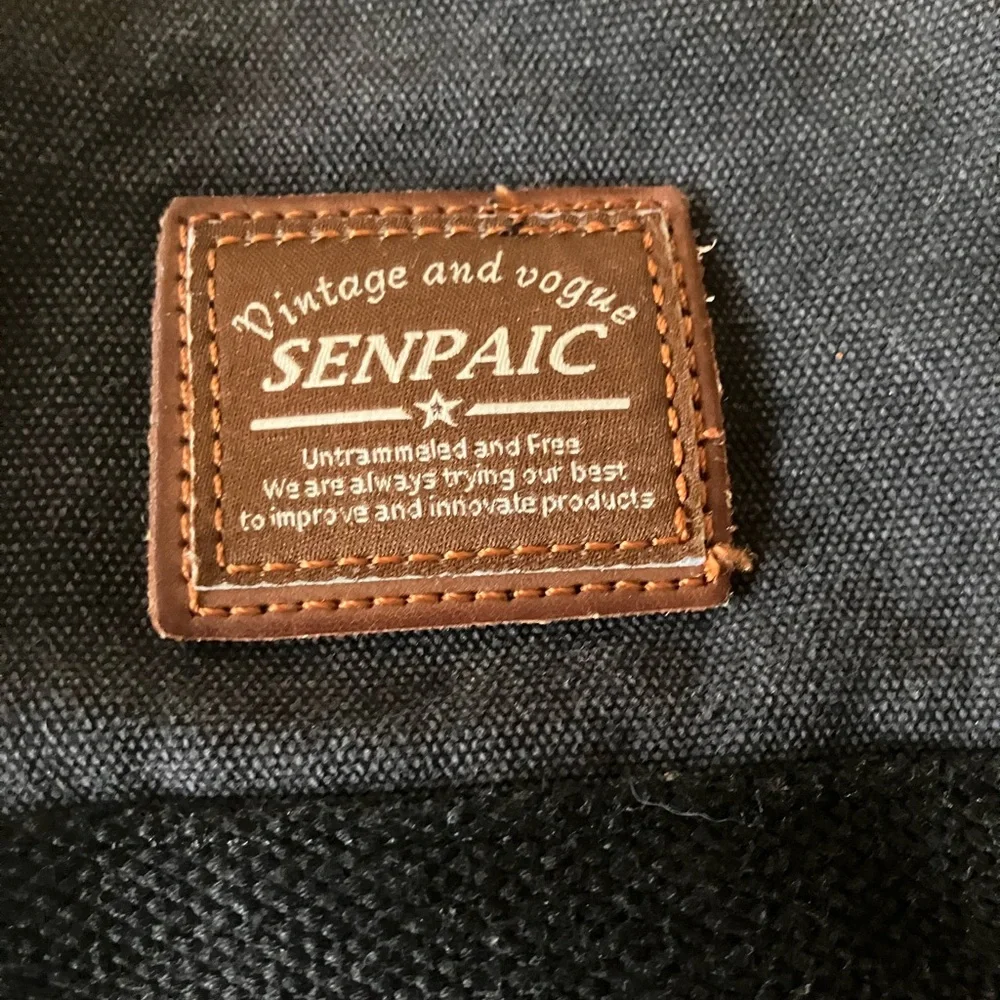 Senpaic Black Canvas Backpack | Travel-Hiking-School